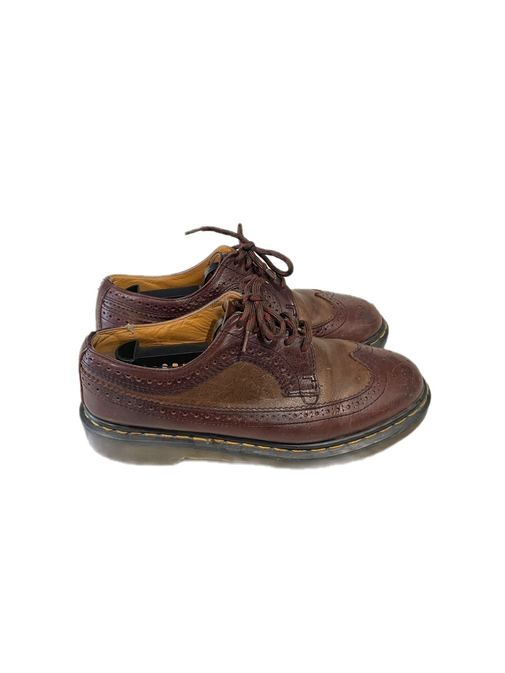 Vintage Dr. Martens MADE IN ENGLAND 3989 Brogue Wingtip Shoes Brown Men's